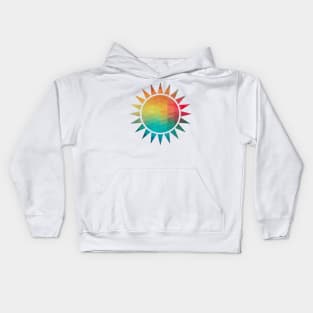 Rainbow sun Kids Hoodie